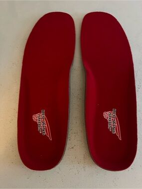 Red Wing Shoes Red Removable Insoles